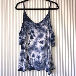 American eagle tie dye top